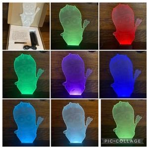 7 Color Changing 3D Despicable Me Minion Night Light Illusion Table Lamp Decor